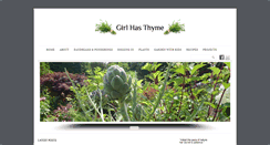 Desktop Screenshot of girlhasthyme.com