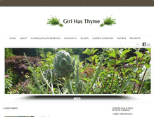 Tablet Screenshot of girlhasthyme.com